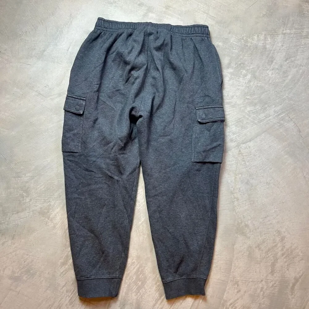 Nike Men's Grey and Black Trousers